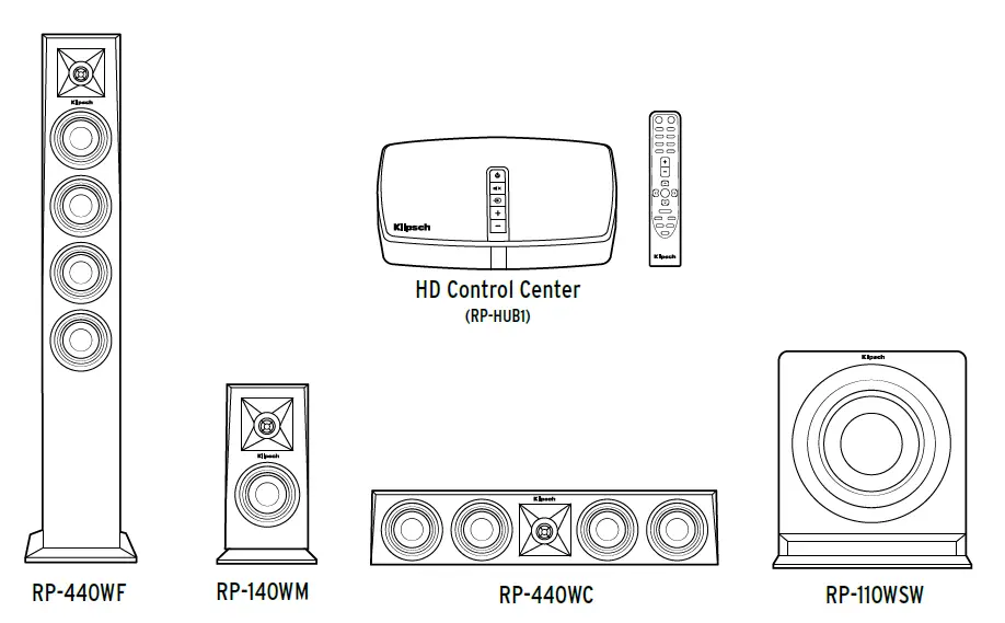 Klipsch RP-440WF Wireless Floorstanding Speaker 1