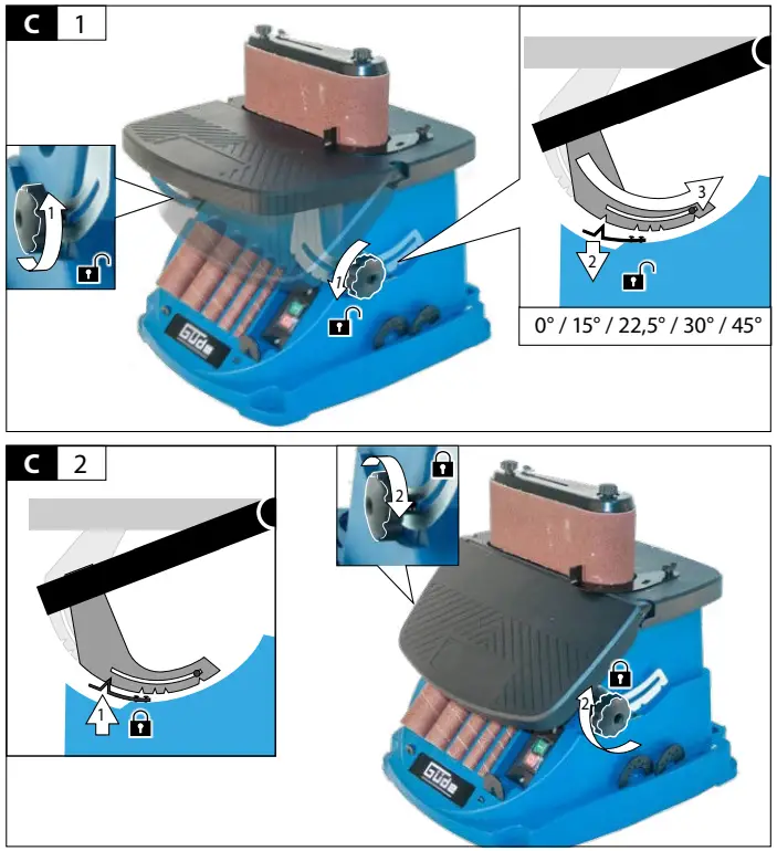 Gude GSBSM 450 Spindle and Belt Sander-fig11