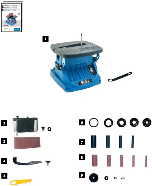 Gude GSBSM 450 Spindle and Belt Sander-fig2