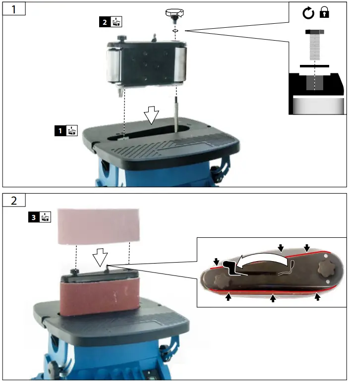 Gude GSBSM 450 Spindle and Belt Sander-fig4