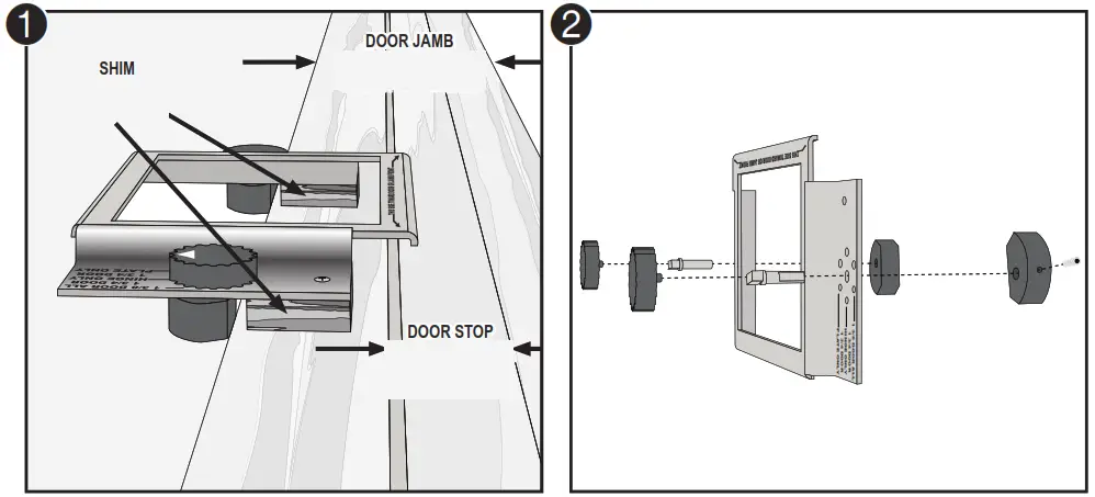 MILESCRAFT 1213 Hingemate300 For Mortising Of Interior Doors Black - 5