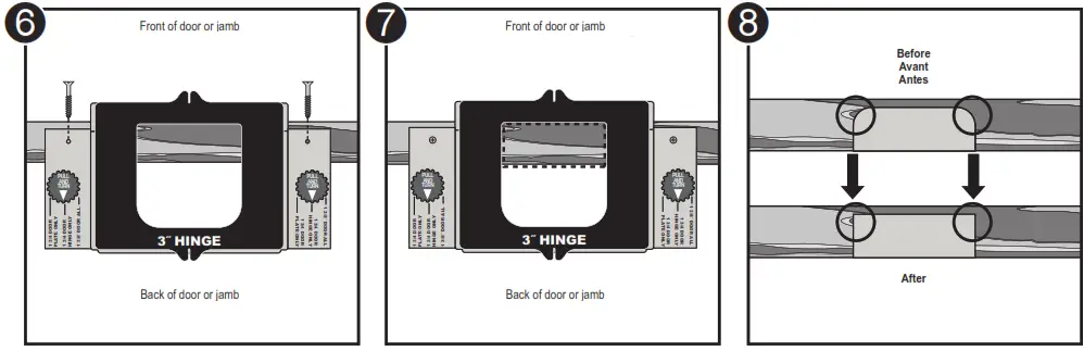 MILESCRAFT 1213 Hingemate300 For Mortising Of Interior Doors Black - 8