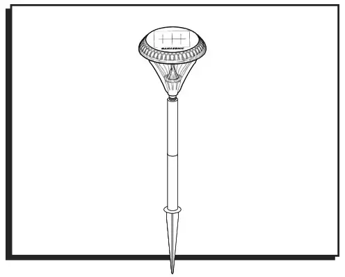 ULINE H-7239 Solar powered Pathway Light - Cover