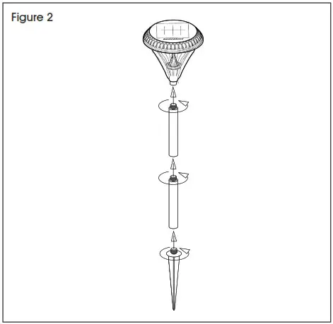 ULINE H-7239 Solar powered Pathway Light - Installation