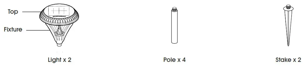 ULINE H-7239 Solar powered Pathway Light - ULINE H-7239 Solar powered Pathway Light