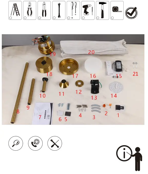Sofucor KBS 5247 52 Inch Ceiling Fan - FIG 2