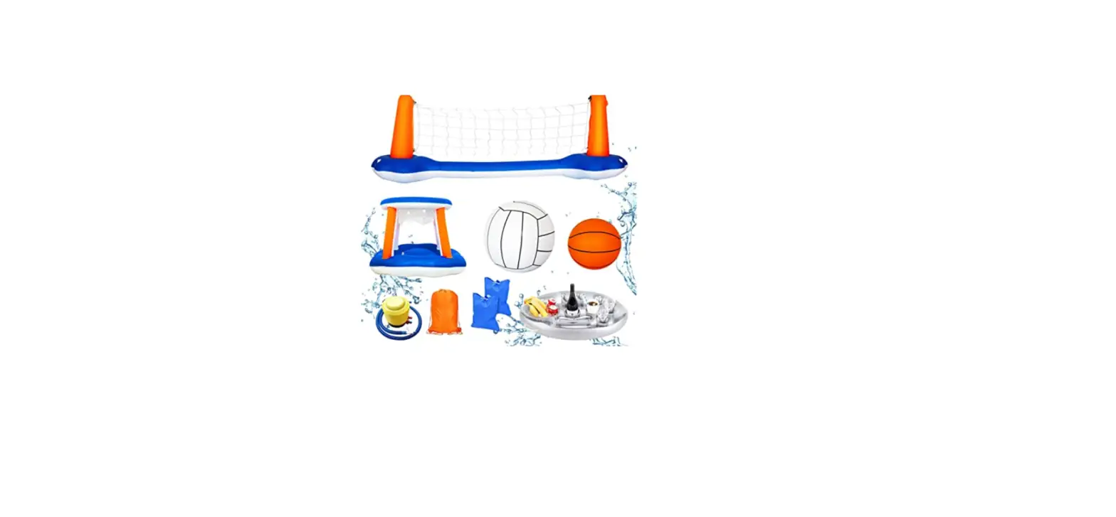 Crivit Ian 388686_2107 Inflatable Pool Goal And Hoop Set Instruction Manual