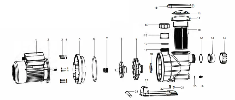 REMORA 03 0801 Plastic Sand Filter with Pump Combo - Fig 1