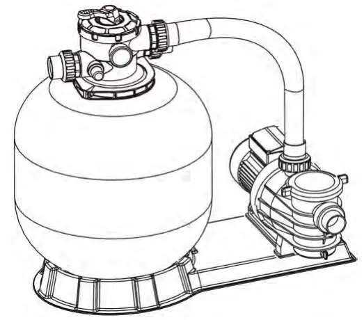REMORA 03 0801 Plastic Sand Filter with Pump Combo