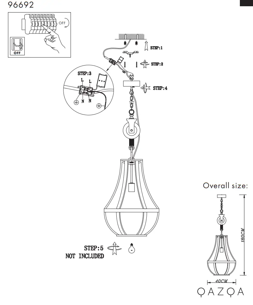 Morgana 96692 HL Black Steel 40 - fig