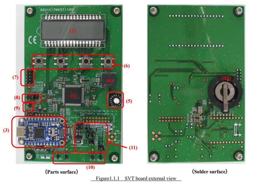 EPSON S5U1C17M03T Cmos 16 Bit Dmm Microcontroller Board-