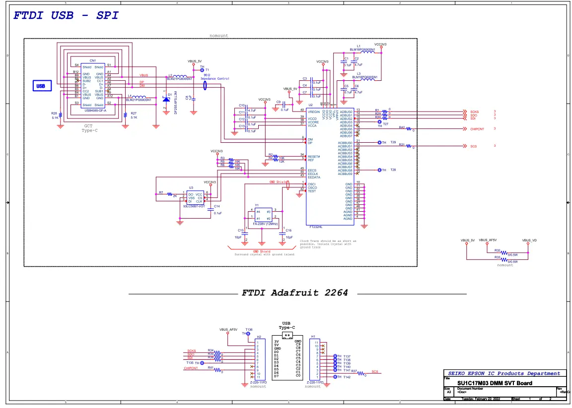 EPSON S5U1C17M03T Cmos 16 Bit Dmm Microcontroller Board-fig1