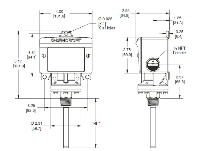 ASHCROFT-T400-Snap-Action-Switch-for-Temperature-Control-Instruction-FIG-2