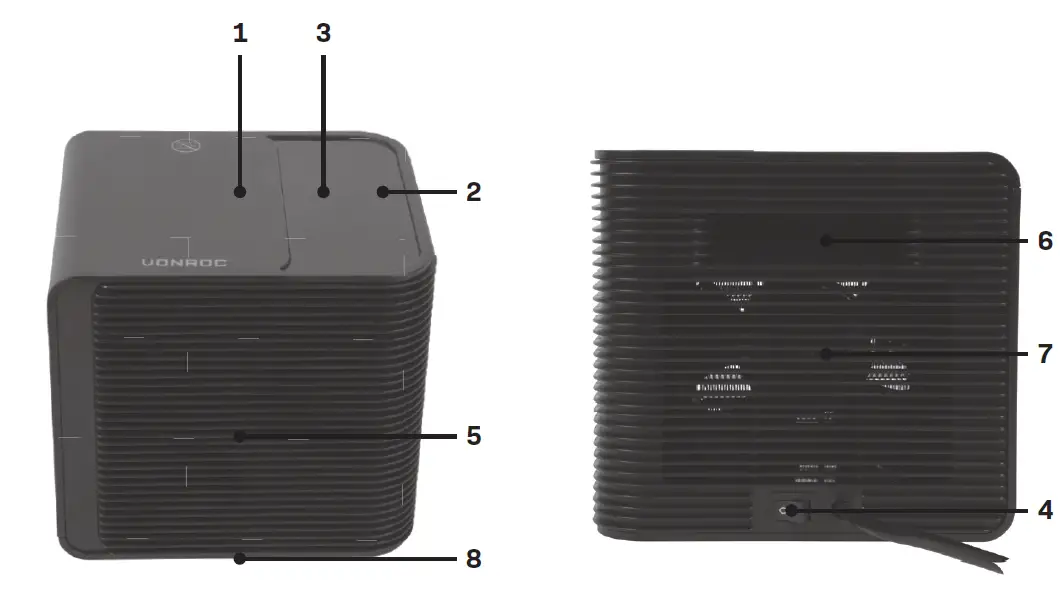 VONROC-EH518AC-Electric-PTC-Fan-Heater-Instruction-FIG-1