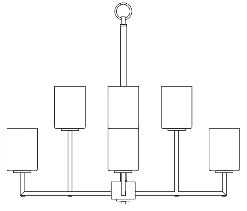 Hunter 19532 Kerrison 8 Light Chandelier