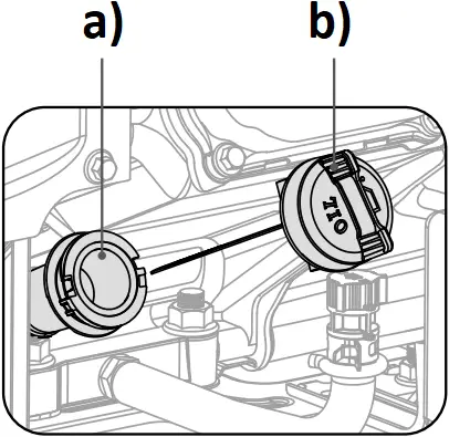 dji D6000i - Checking the engine oil level 1