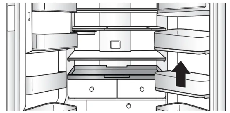 AJ Medison GE GNE25JSKSS 33 Inch French Door Refrigerator -t