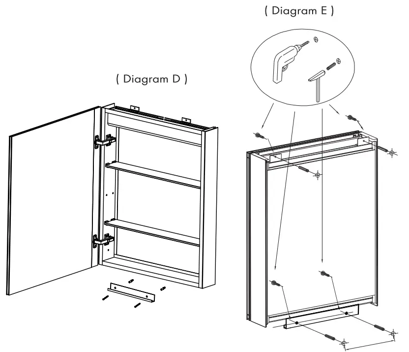 CARSOLI LMDC2432 LED Illuminated Aluminium Cabinets - fig 8