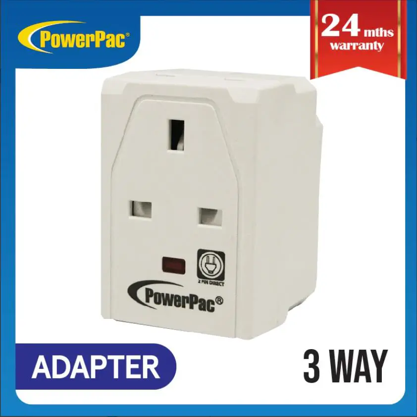 PowerPac PP144N 2X 3 Way Adapter with 2 Pin Direct - cover