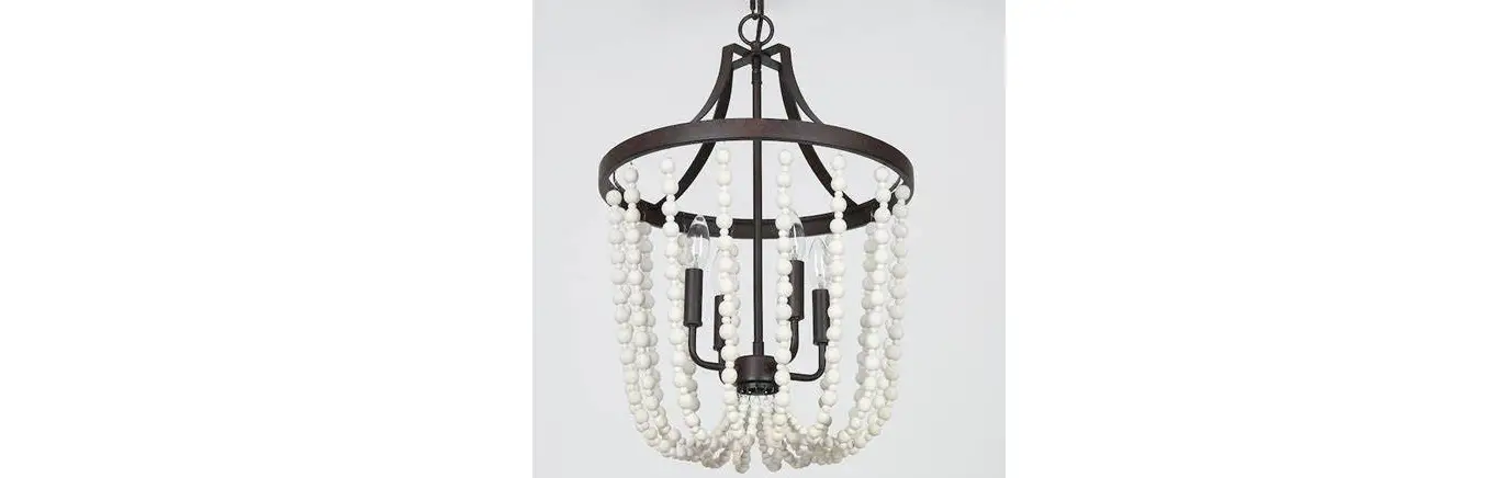Lnc A04837 Bohemia 4-light Distressed White And Rustic Bronze Bohemian/global Beaded Led Instruction Manual Lnc A04837 Bohemia 4-light Distressed White And Rustic Bronze Bohemian/global Beaded Led Instruction Manual