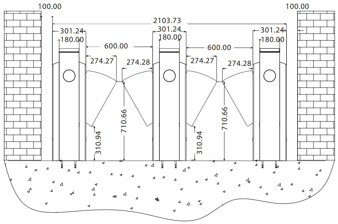 ZKTeco Mars F1000 Series Smart Entrance Control - FIGURE 1