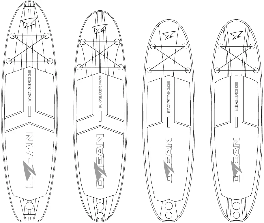 OZEAN TRITON 335 Inflatable Standup Paddle Boards E04