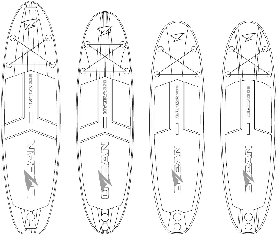 OZEAN TRITON 335 Inflatable Standup Paddle Boards