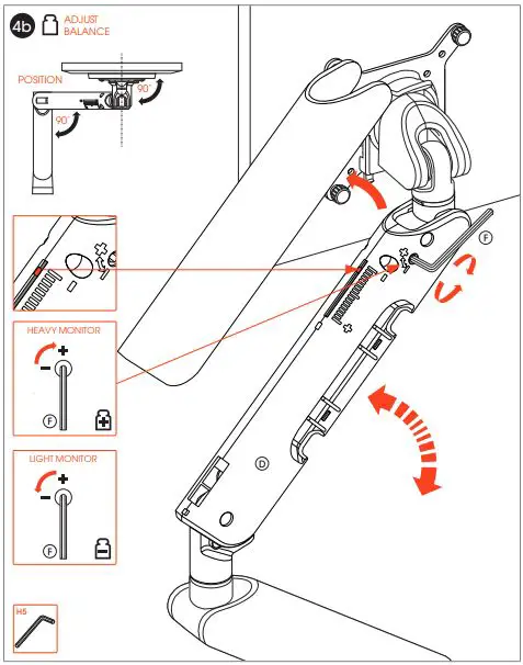 Vogel s MOMO 4126 Monitor Arm Motion Plus for Wall Mounting-FIG5