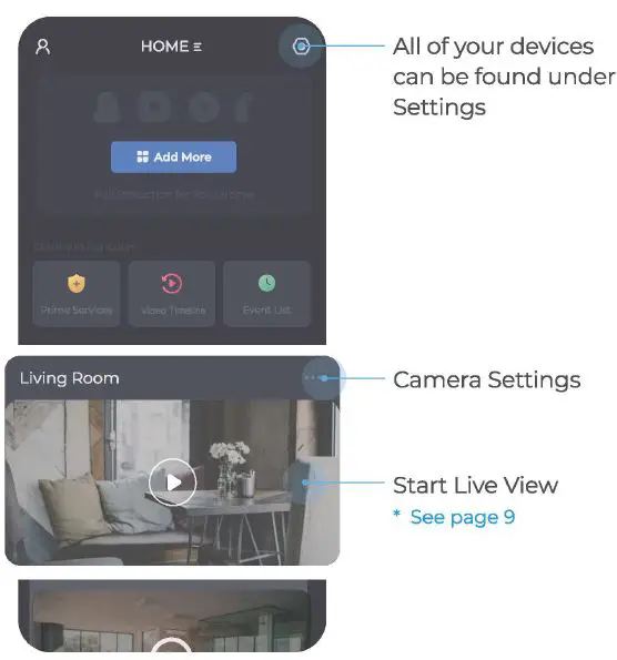 BAUHAUS 0108479B Solar Camera User Guide - APP FUNCTIONS