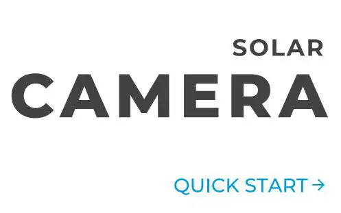 BAUHAUS 0108479B Solar Camera User Guide