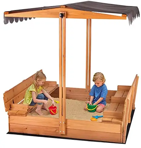 aivituvin AIR-50-Wooden-Cedar-Sand-Box-w-Seat-product