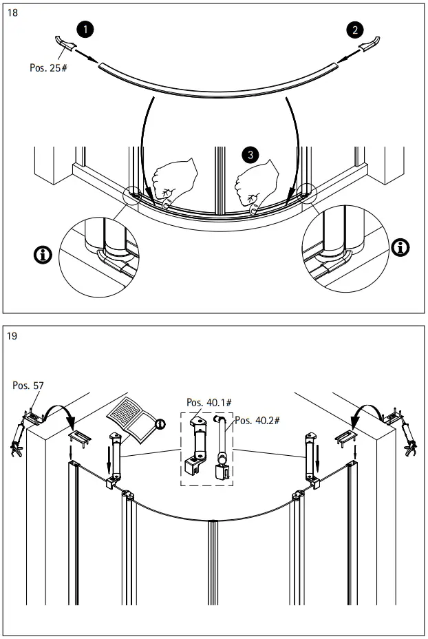 SCHULTE Runddusche Garant 2.0 90 X 90 Cm Profile Color Chrome Clear Glass - ASSEMBLY9
