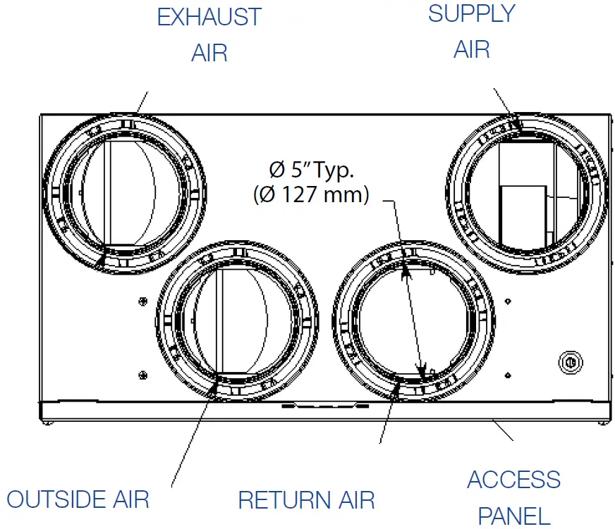 aldes RESIDENTIAL HRV H150-TQG Heat Recovery Ventilator 09