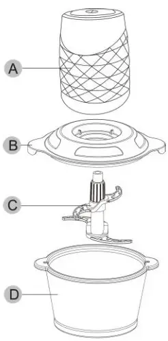 LUMME LU 1845 Food Processor - Description
