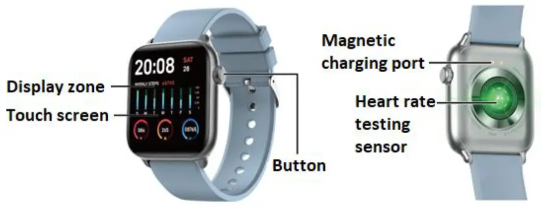 MAREA B59002 Fitness Smart Watch - Product overview