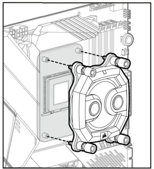 CORSAIR XC7 RGB Pro Socket 1200 1700 AM4 RGB CPU Water Block-Place the XC7