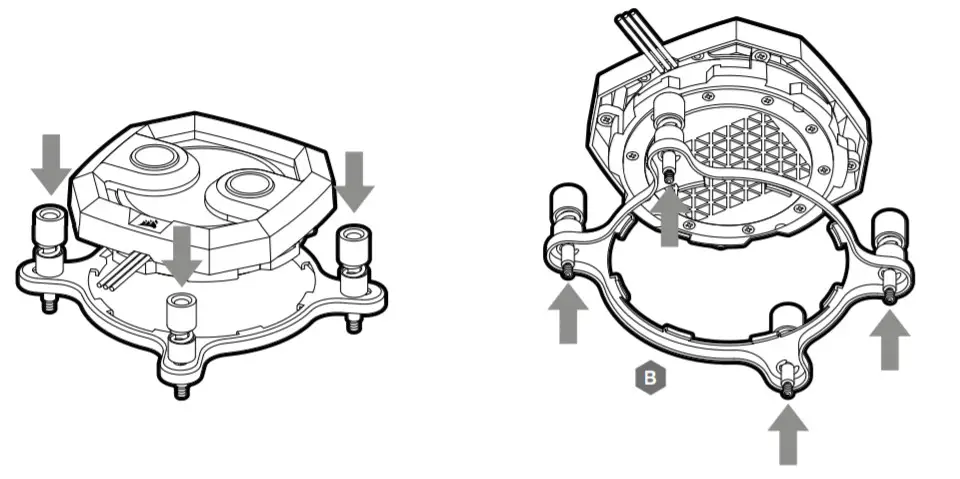 CORSAIR XC7 RGB Pro Socket 1200 1700 AM4 RGB CPU Water Block-Separate the wate