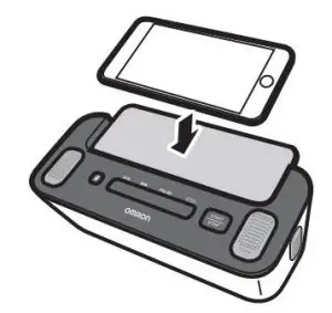 FIG 10 Place your smartphone on your monitor.