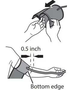 FIG 7 Apply the arm cuff