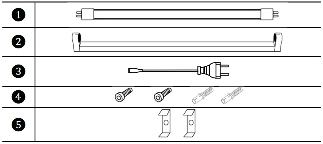 perenio PELUV01 UV Lamp Ultraviolet Lamp - PACKAGE CONTENTS