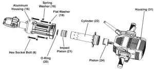 Hercules 1-1 8 Hex Breaker Hammer HE31 - Greasing Gearbox