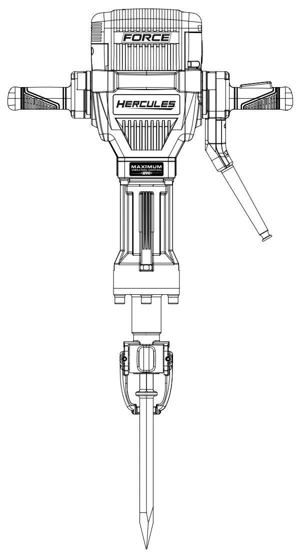 Hercules 1-1 8 Hex Breaker Hammer HE31
