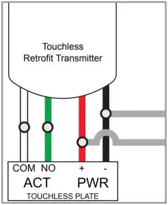 TOUCHLESS RETROFIT TRANSMITTER