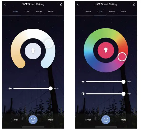 Shenzhen Ustellar Technology ZL-CWB24-RGBCW Smart LED Ceiling Light fig13