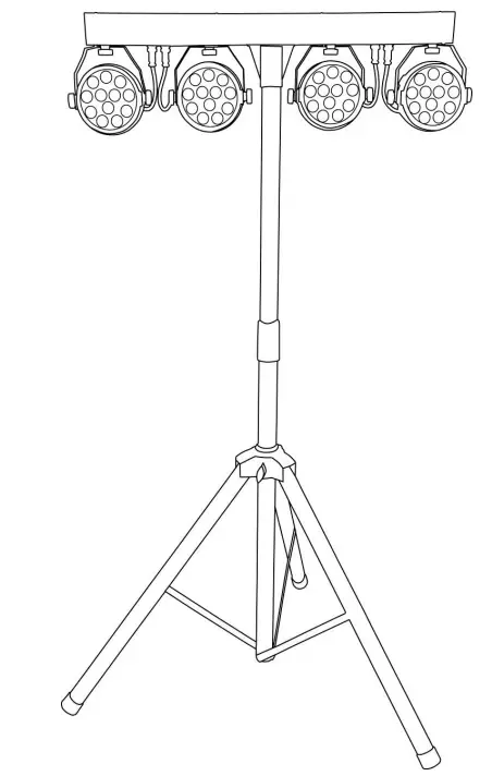 qtx PB 1214 LED Par Bar System