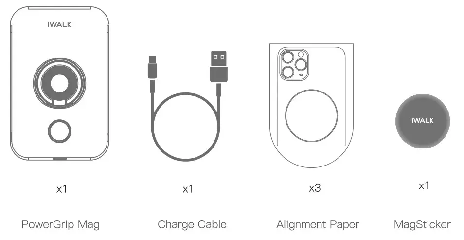iWALK DBL6000M PowerGrip - Package Contains