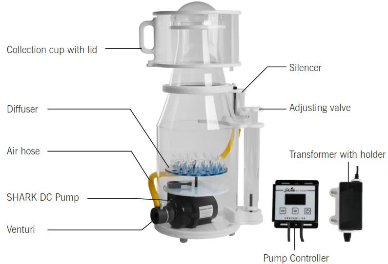AQUAMAXX DCQ 2 ConeS DCQ Series Protein Skimmer - Before installation and operation