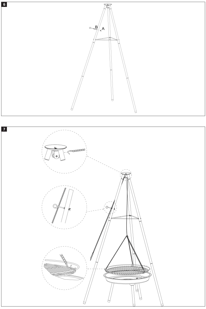 Burnse Barkles 014039 Tripod Grill-fig4