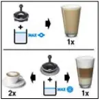 Fill milk frother up to one