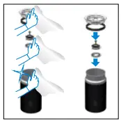 Dry all Aeroccino parts